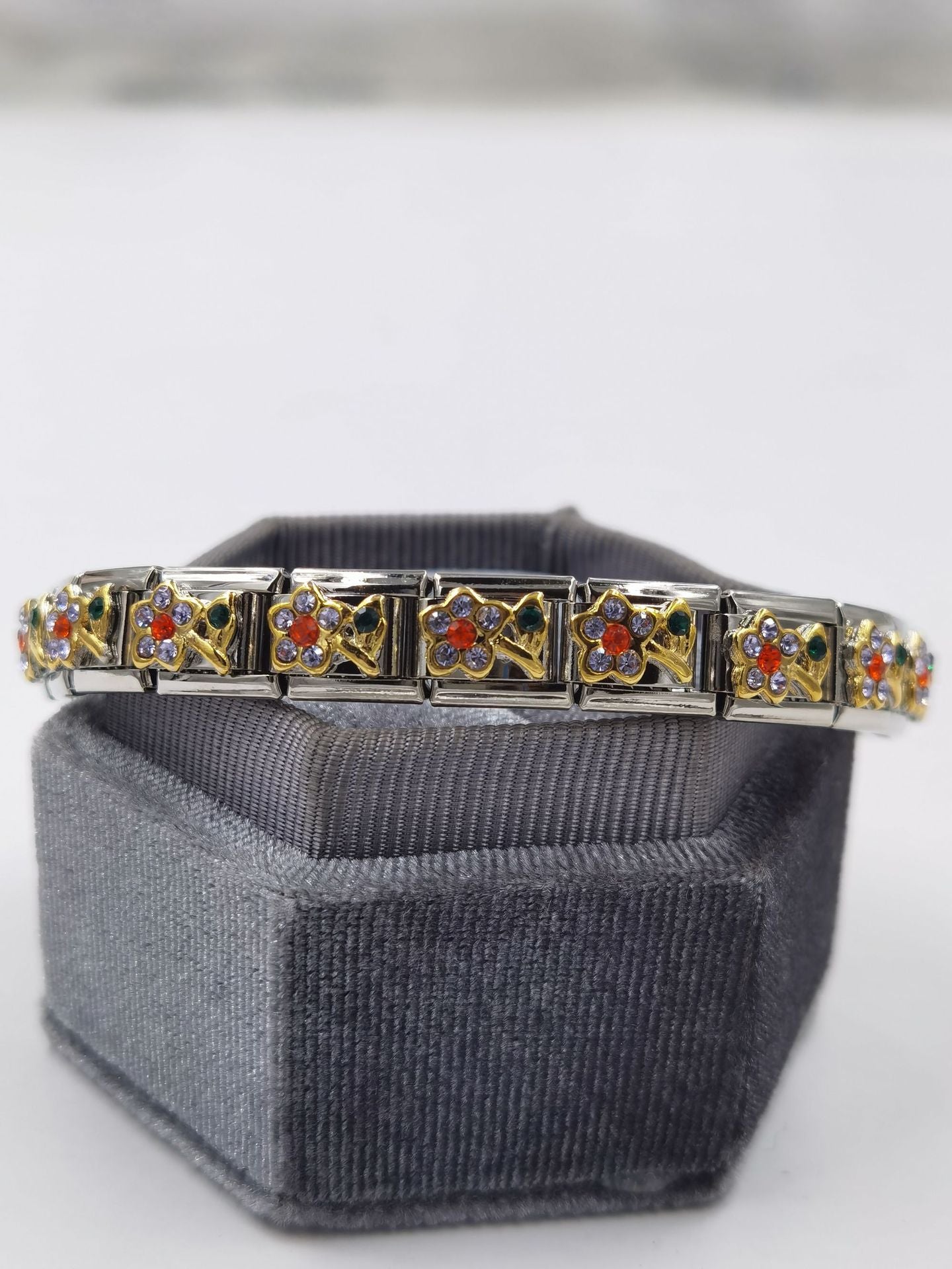 Wholesale Italian Charm Bracelet DIY Module Splicing Stainless Steel Bracelet Accessories Charms